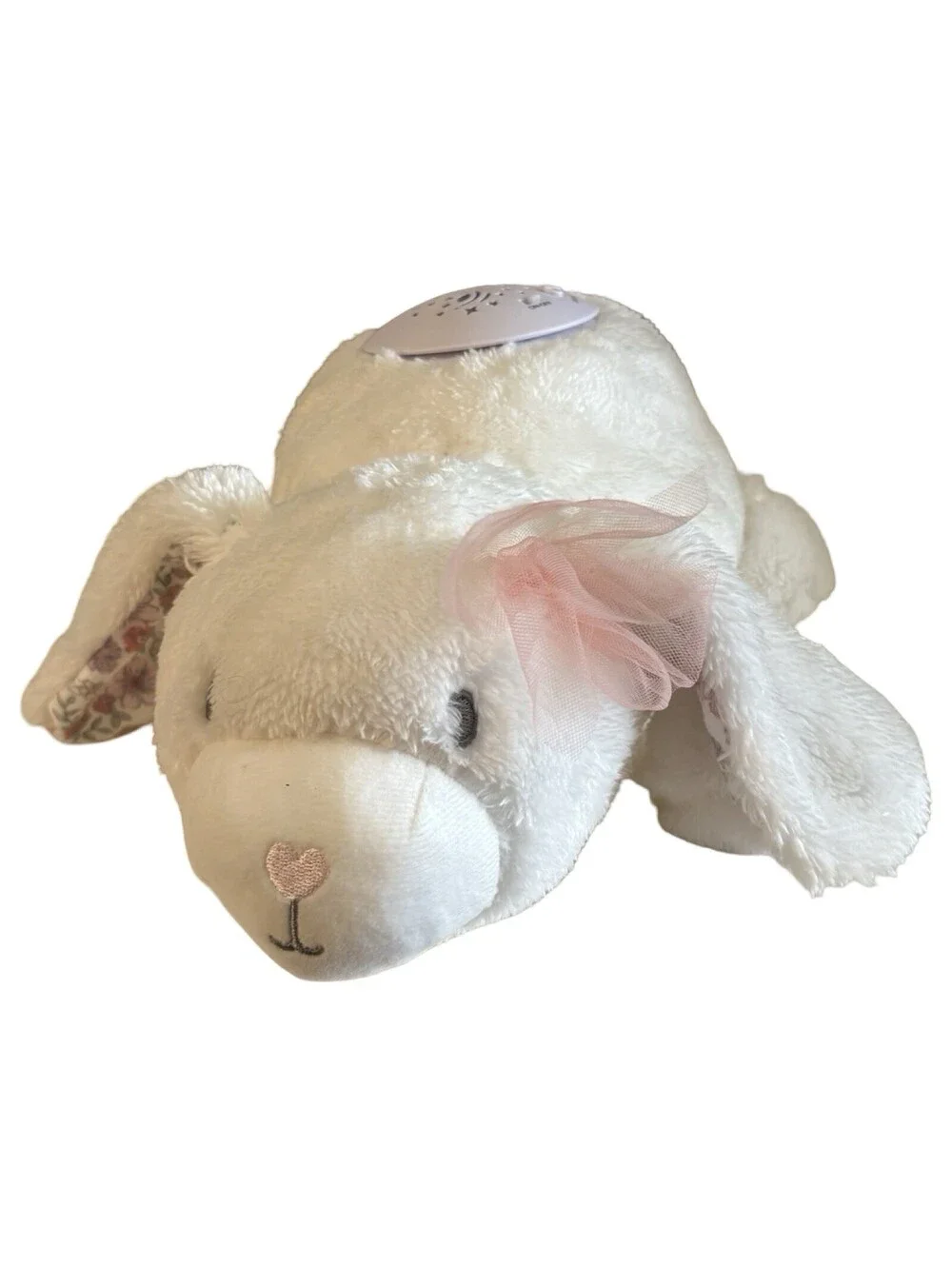 DREAMGRO Lullaby Dreams WHITE BUNNY Projector Soother Lights Sound Soft Lovey